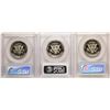 Image 2 : Lot of (3) 1981-S 1974-S 1978-S Proof Kennedy Half Dollar Coins PCGS PR69DCAM