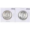Image 1 : Lot of 1944-1945 Walking Liberty Half Dollar Coins