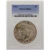 Image 1 : 1923 $1 Peace Silver Dollar Coin PCGS MS63