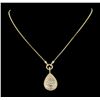 Image 1 : 3.02 ctw Diamond Necklace - 14KT Yellow Gold