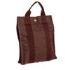 Image 2 : Hermes Brown Canvas Fourre Tout Cabas Tote Backpack