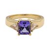 Image 2 : 1.91 ctw Tanzanite and Diamond Ring - 14KT Yellow Gold