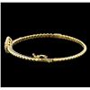 Image 2 : 0.65 ctw Diamond Bangle Bracelet - 14KT Yellow Gold