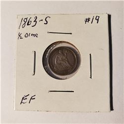 1863-S Half Dime