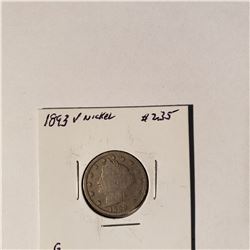 1893 V Nickel