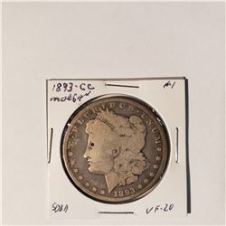 1893 CC Morgan Silver Dollar