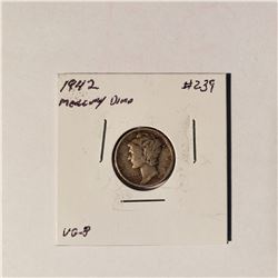 1942 Mercury Dime