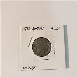 1936 Buffalo Nickel