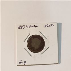 1887 V Nickel