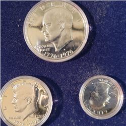1976 3 Piece Silver Proof Set
