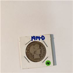 1914 D Barber Quarter