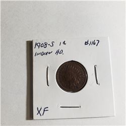 1908-S Indian Head Cent