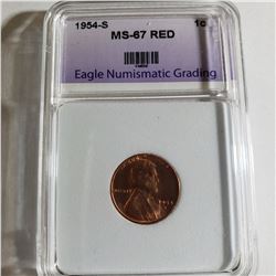 1954-S Wheat Cent