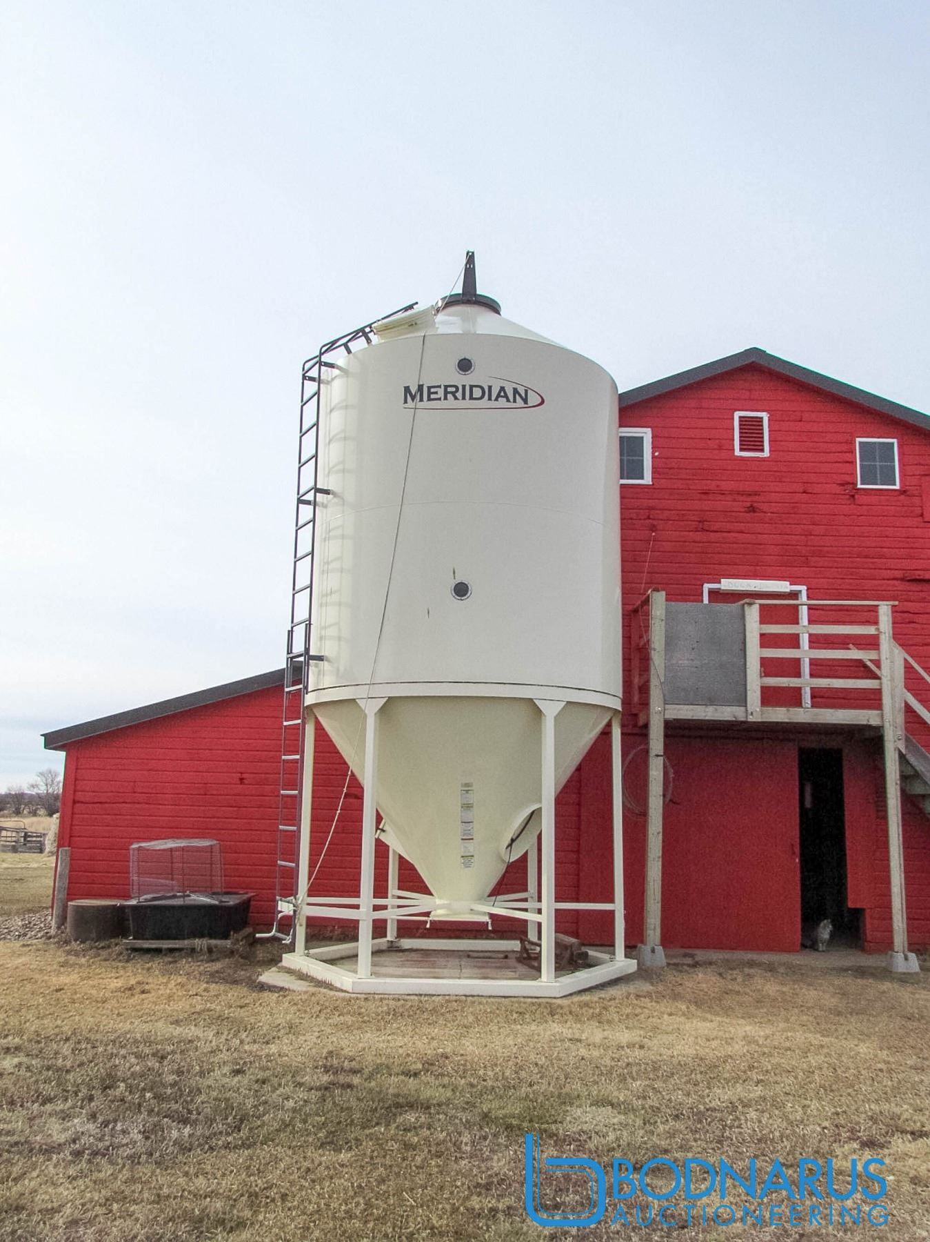 Meridian 1110900 bushel (feed bin), epoxy coated Bodnarus Auctioneering