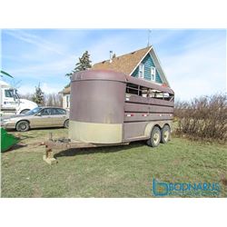 1993 Goertzen 16ft Stock Trailer (Tandem Axle) S#2G9TC1628P0006027