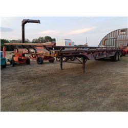 1969 Fruehauf Hi Boy Trailer (Tandem Axle) c/w Bale Rack