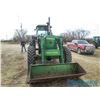 Image 4 : 1990 John Deere 4455 MFWD Tractor with JD 640 Loader 3 PTH