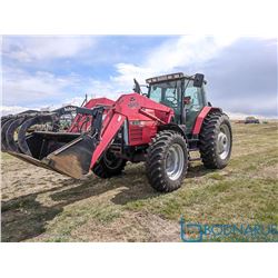 1997 Massey Ferguson 8120 MFWD 3PTH w/Massey Ferguson 1048 Loader w/Pallet Fork, Bale Fork