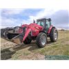 Image 1 : 1997 Massey Ferguson 8120 MFWD 3PTH w/Massey Ferguson 1048 Loader w/Pallet Fork, Bale Fork