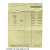 Image 3 : Jim Reeves Bank Statement. Dated March of 1954, s