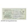 Image 1 : Lauritz Melchior Signed Check. A personal check, 