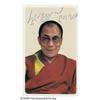 Image 1 : Dalai Lama Signed Photograph. A 2" x 3" color pho