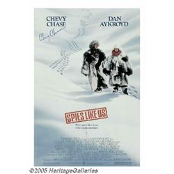 Chevy Chase Autographed Poster. "Saturday Night L