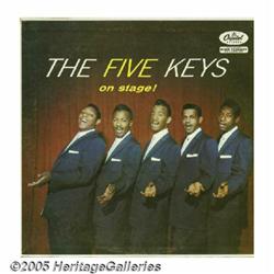 The Five Keys On Stage LP Capitol T-828 (1957). O