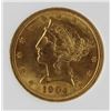 Image 1 : 1904 $5 LIBERTY GOLD
