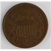 Image 1 : 1866 TWO CENT PIECE