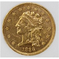 1836 $2.50 GOLD