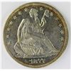 Image 1 : 1877 SEATED HALF DOLLAR