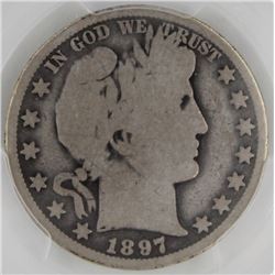 1897-O BARBER HALF DOLLAR