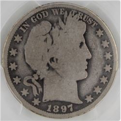 1897-O BARBER HALF DOLLAR