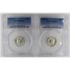 Image 1 : (2) PCGS GRADED MS 66 MERCURY DIMES