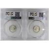 Image 2 : (2) PCGS GRADED MS 66 MERCURY DIMES