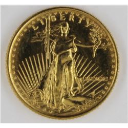 1990 $5 AMERICAN GOLD EAGLE 1/10 OZ