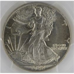 1942 WALKING LIBERTY HALF DOLLAR