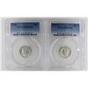 Image 1 : (2) PCGS GRADED MERCURY DIMES MS 65 FB