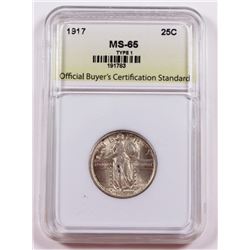 1917 T-1 STANDING LIBERTY QUARTER