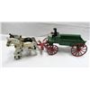 Image 1 : ANTIQUE KENTON CAST IRON 2 HORSE DRAWN