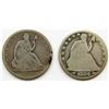 Image 1 : 2-SEATED HALF DOLLARS: