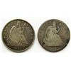 Image 1 : 2-SEATED HALF DOLLARS: