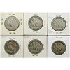 Image 2 : 6-CIRC WALKING LIBERTY HALF DOLLARS