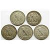 Image 2 : 5-WALKING LIBERTY HALF DOLLARS CIRC OR BETTER