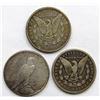 Image 2 : 3-SILVER DOLLARS CIRC OR BETTER