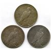 Image 2 : 3-SILVER DOLLARS CIRC OR BETTER