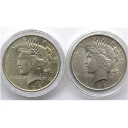 1922 & 1924 PEACE DOLLARS