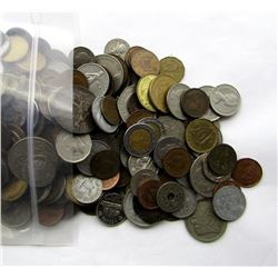 5 POUNDS of FOREIGN MIXED COINS