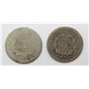 Image 2 : 1838 AG & 1843 G/VG SEATED DIMES